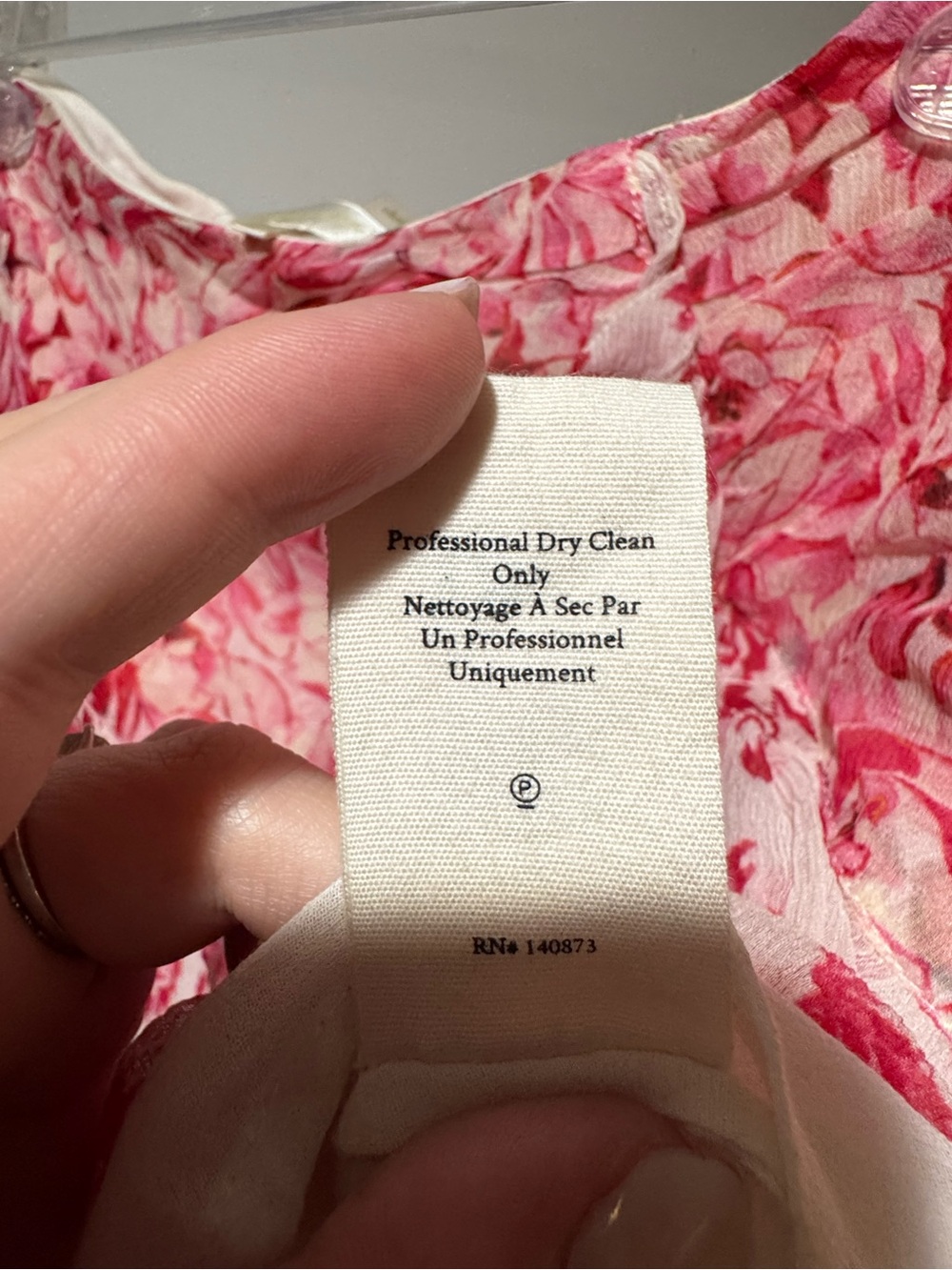 100% Silk LoveShackFancy Pink Floral Ruffled Mini Skirt - Picture 5 of 6